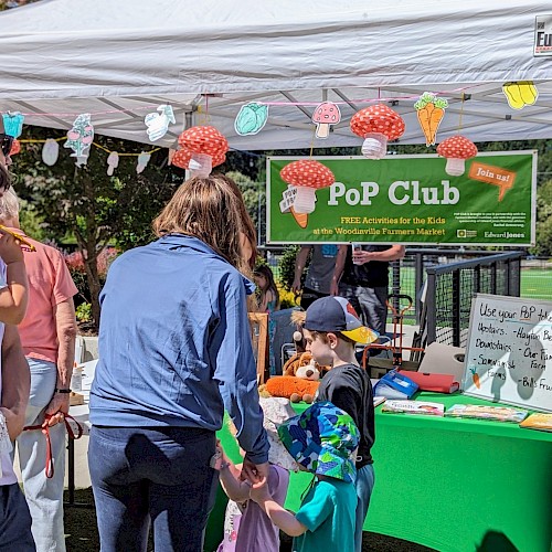 Pop Club Tent at The Woodinville Farmers Market