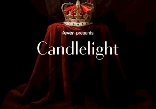 The image shows a crown on a red velvet cloth with the text 